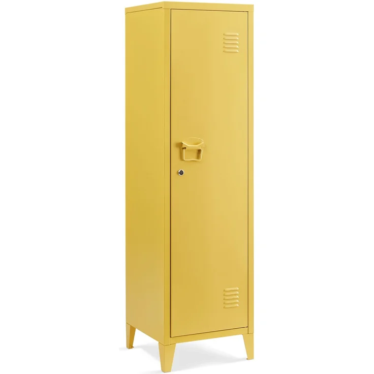 Einzelspind Kurikka 137x38x38 cm Gelb [en. casa] – Bild 4