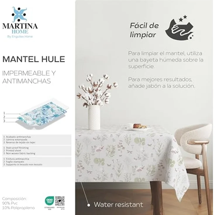 Martina Home Tischdecke, Wachstuch Nizza, einzigartig, 100 x 140 cm – Bild 5