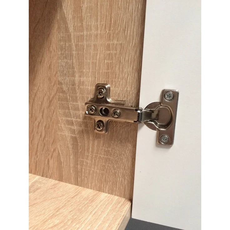 Hängeschrank >Ailina< in Sonoma-Eiche / weiß, Holzwerkstoff - 100x50x31 (BxHxT) – Bild 4
