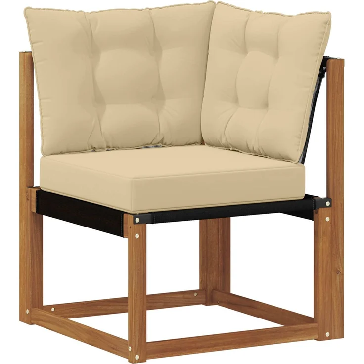 vidaXL Outdoor-Sofagarnitur 7 stk. 7-Sitzer Natur und Beige 3368892 – Bild 7
