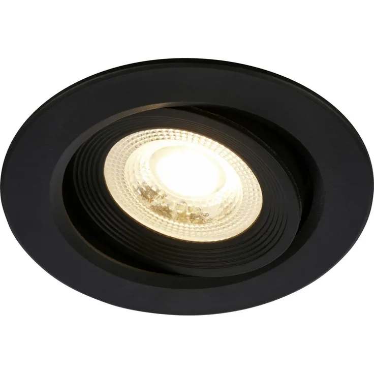 Briloner LED-Aufbau und Einbauleuchte 2in1 Mini Ein-& Aufbau 9W 500lm schwarz dimmbar