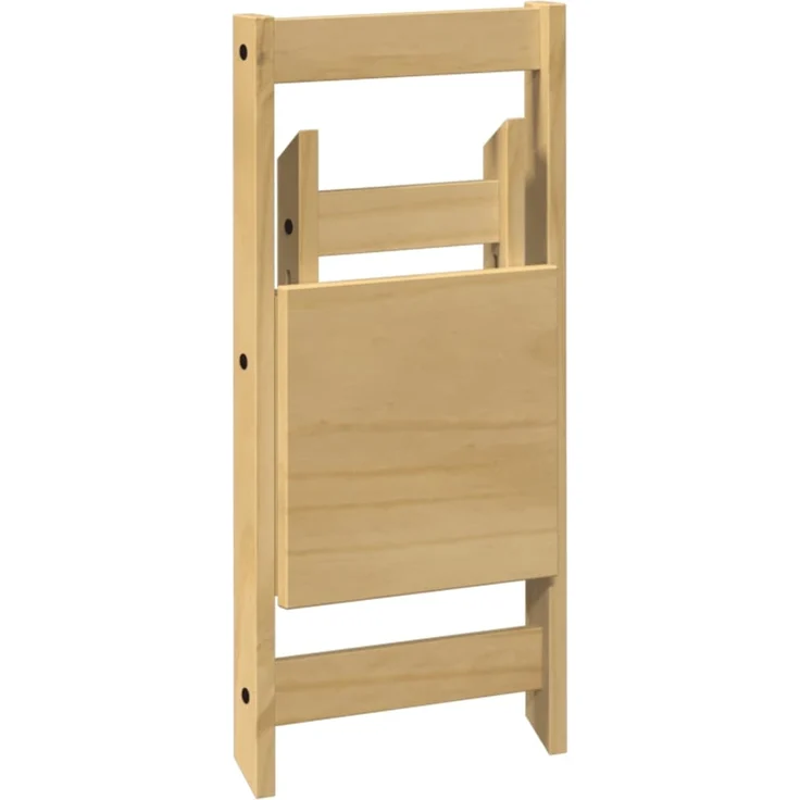 vidaXL Esszimmerstühle Klappbar 4 Stk. Corona Wachsbraun Massivholz 4013434 – Bild 7