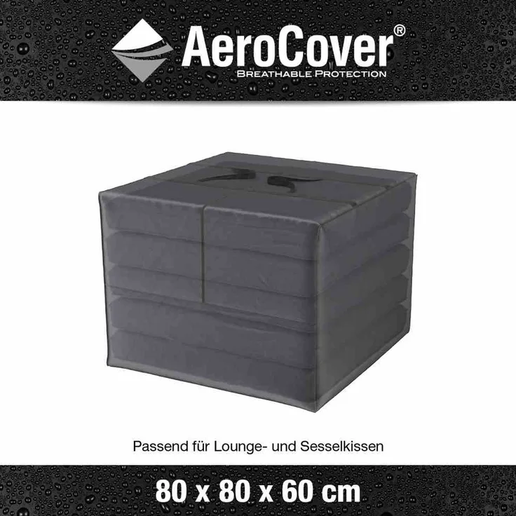 AeroCover Tragetasche Schutzhülle für Sitzkissen Loungekissen Kissen 80x80x56 cm Auflagentasche