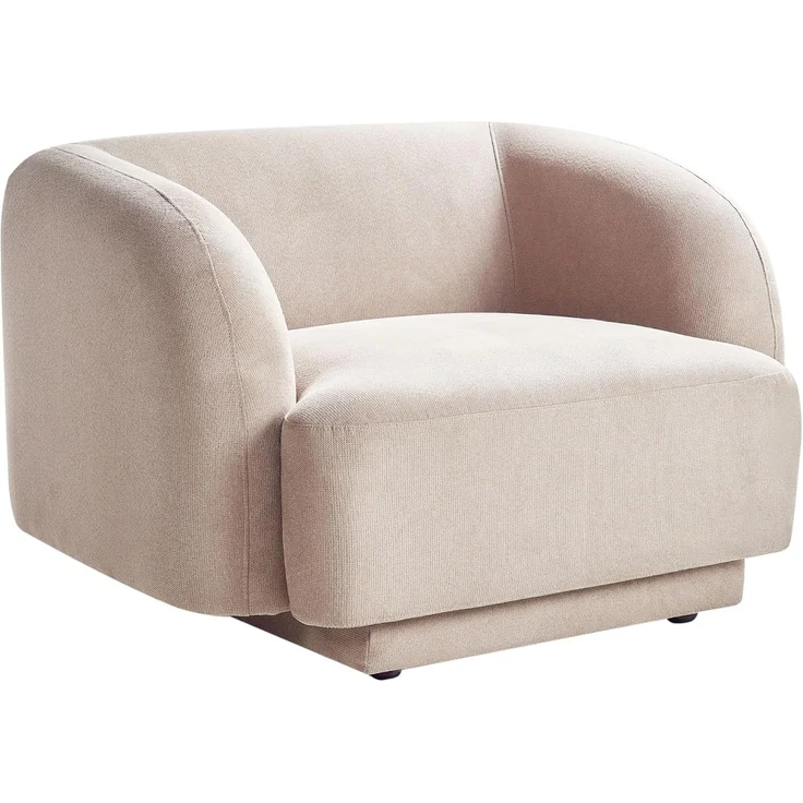 Sessel SKJANES Stoff Taupe – Bild 1