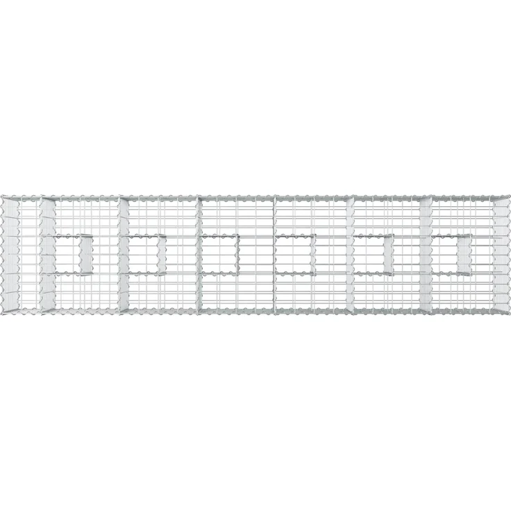 vidaXL Gabionen-Hochbeet 2 stk. 260 x 60 x 55 cm Verzinkter Stahl 3422229 – Bild 8