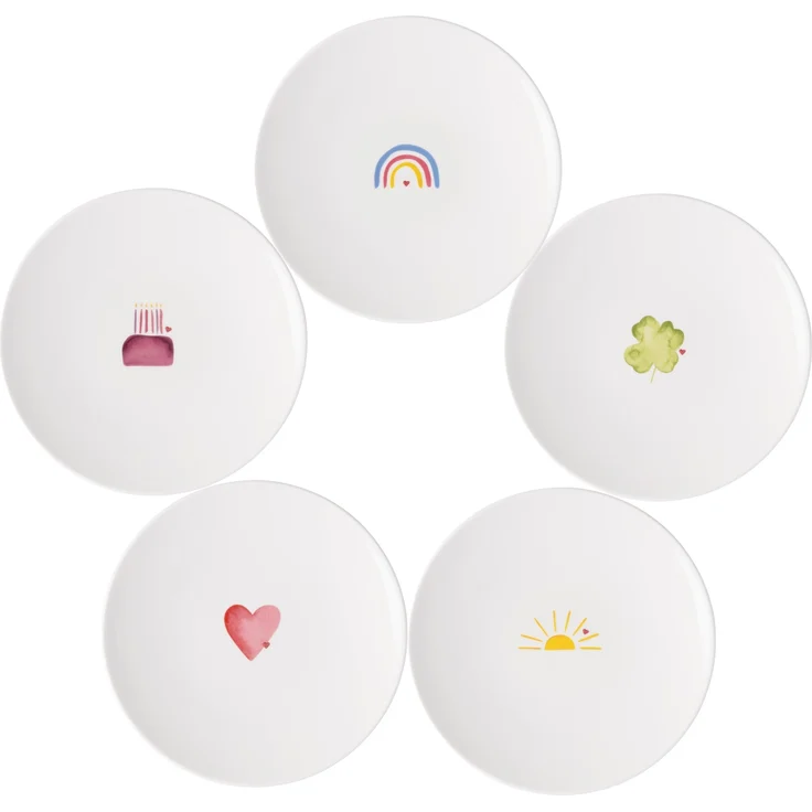 Villeroy & Boch With Love Frühstücksteller ø 21,2 cm 5er Set – Bild 1