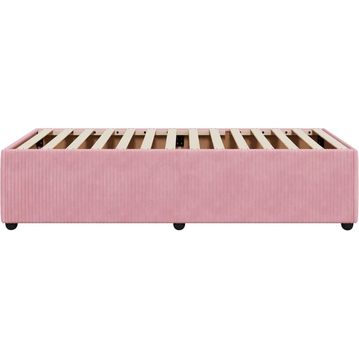 vidaXL Bettgestell Rosa 90x190 cm Samt 3284981 – Bild 5