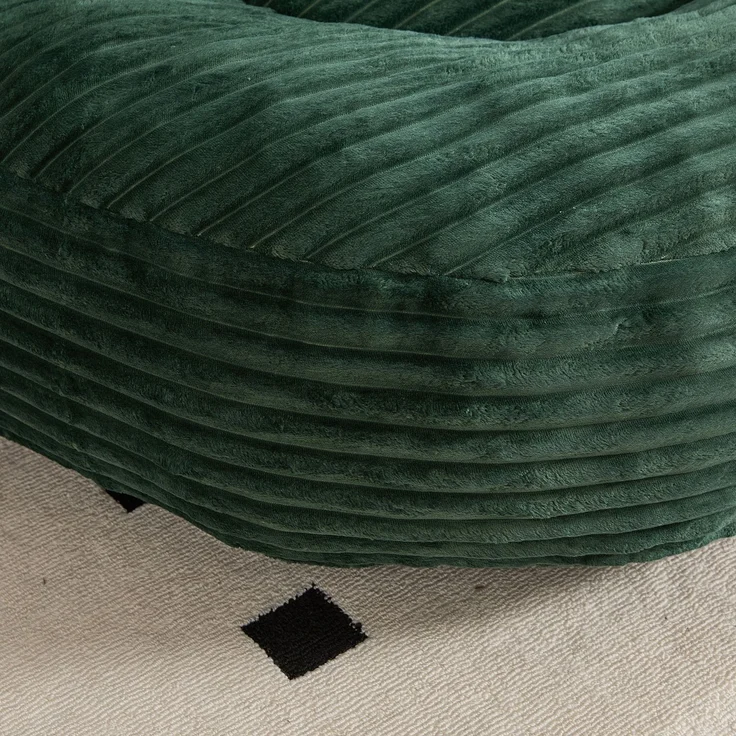 ZUBALIYA Sofa 108x52 cm, mit Cordbezug, mit breiten Armlehnen, mit Schaumstoffpolsterung, für Wohnzimmer und Apartments, Grün – Bild 15