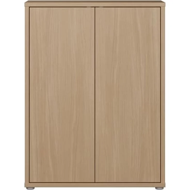 FORTE Schuhschrank Alice Springs, Schuhschrank, Platz für 15 Paar Schuhe, 2 Türen (B/H/T 74,5/99,1/34,9 cm) Stauraumschrank, Mehrzweckschrank, grifflose Front, Push to open – Bild 2