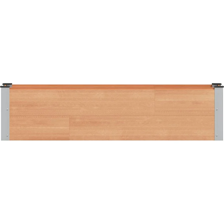 vidaXL Hochbeet Braun 150 x 30 x 36 cm WPC und Aluminium 42039028 – Bild 3