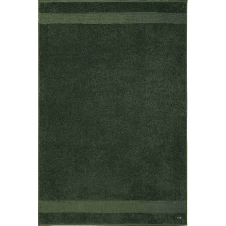 LACOSTE Badetuch - LLECROCO, Duschtuch, Bio-Baumwolle Grün 100x150 cm