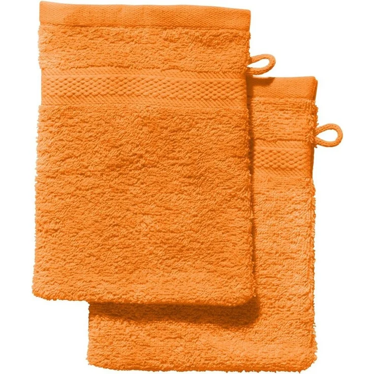 REDBEST Waschhandschuh Waschhandschuh "Chicago" 2er-Pack, Frottier (2-St), Walk-Frottier Uni – Bild 2