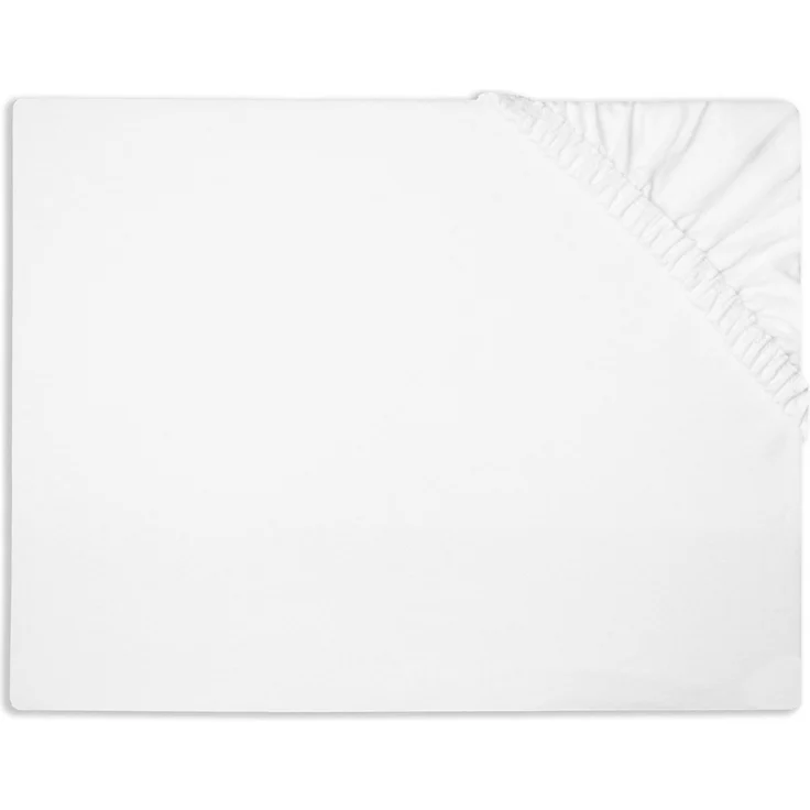 ZOLLNER Spannbettlaken, Double-Jersey, Gummizug: rundum, (1 Stück), 100 x 200 cm, 50% Polyester, 50% Baumwolle, vom Hotelwäschespezialist – Bild 4