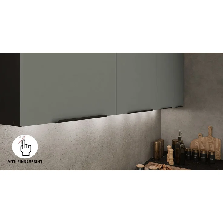 Winkelküche ARIA K-BL ECKE 1 - 215 x 220 + 120 cm Anti Fingerprint Küchenzeile Küchenblock Singleküche Einbauküche Küche Eckküche – Bild 6