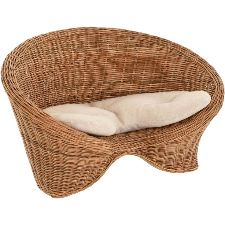 Krines Home Sessel Lotus Stuhl Meditationssessel Rattan Yoga Sitz Meditation Rattansessel, mit Kissen