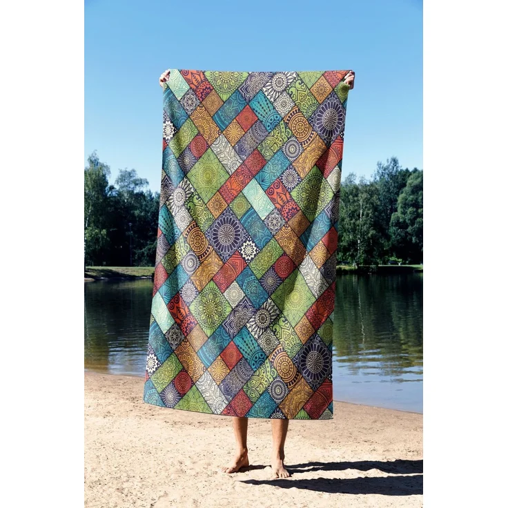 Mijolnir 'Ethnic 70' Strandtuch, Mehrfarbig, 70 x 130 cm – Bild 2