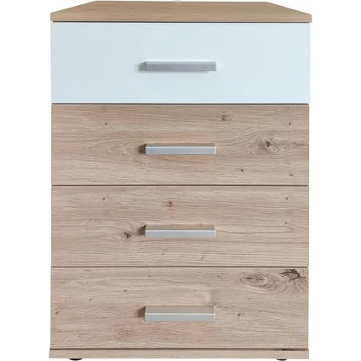 HTI-Line Nachtkommode Nachtschrank Nina mit 4 Schubladen (Stück, 1 Nachtschrank ohne Dekoration), Nachttisch Nachtkommode Nachtkonsole