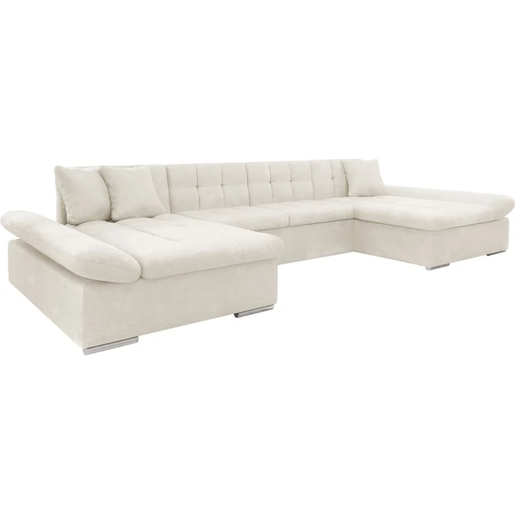 Mirjan24 Wohnlandschaft Alia (Farbe: Spirit White), 75 x 160 x 360 cm – Bild 1