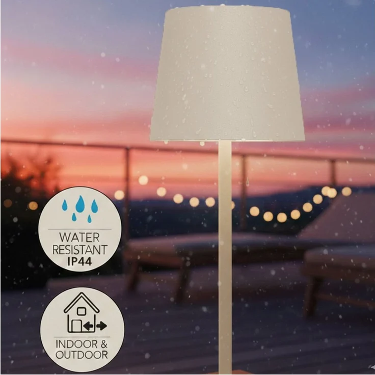 Coen Bakker LED Tischleuchte Portable Light, Dimmfunktion, LED, warmweiß, kaltweiß, neutralweiß, USB touch Dimmer außen sand 27,5cm 34 LEDs – Bild 4