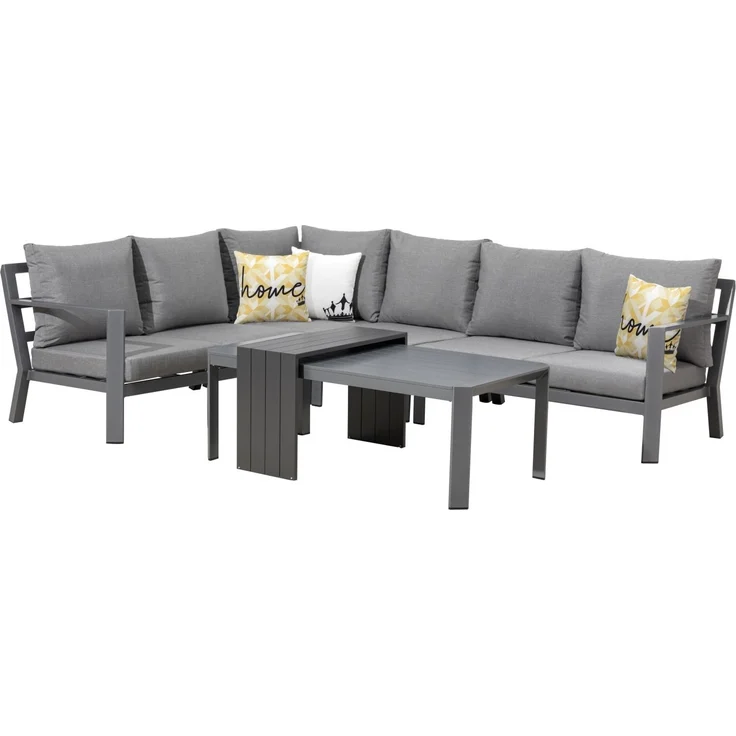 Primaster Lounge Set Elbasan Alu Garten Gartenlounge Essgruppe Sitzgruppe XXL – Bild 3