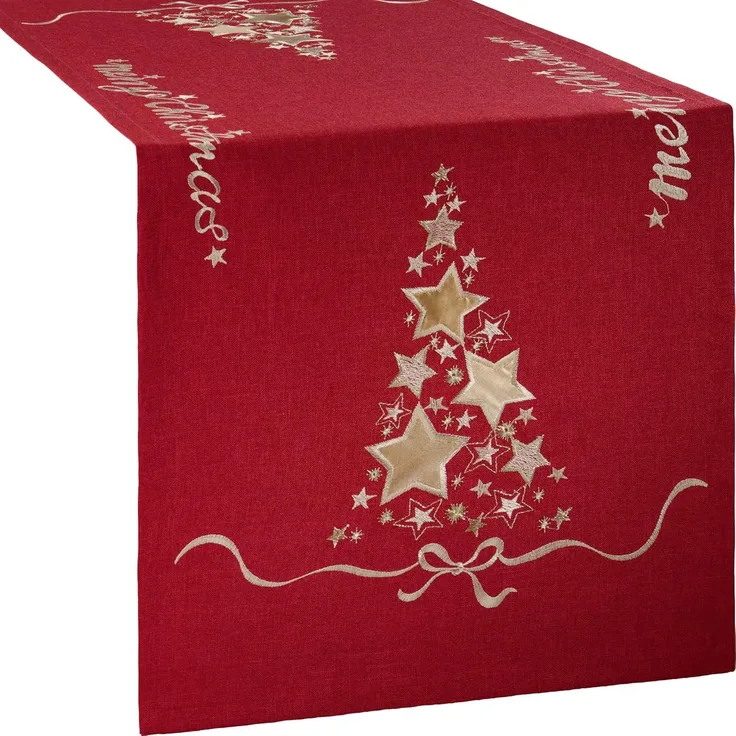 Erwin Müller Tischdecke Tischläufer "Merry XMAS", Motiv