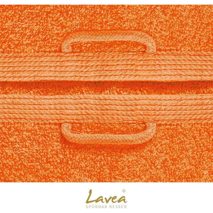 Lavea Gästehandtuch Bali, 30x50cm aus 100% Bio-Baumwolle, einzigartig weiche Gästetücher mit Aufhänger (Set, 2-St), hochwertiges und nachhaltiges Premium Gästetuch – saugstarke Faser – Bild 8