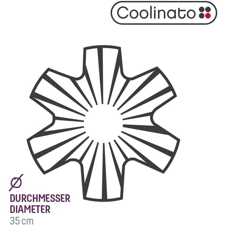 Coolinato Pfannenschoner Pfannenschutz aus Silikon, 6er-Set, 6-tlg, hitzebeständiger Küchenhelfer, Ø 35cm – Bild 5