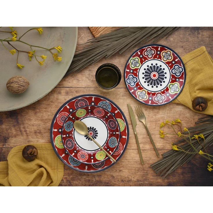 Sumaya Red, Tellerset 18-tlg (mo) – Bild 5