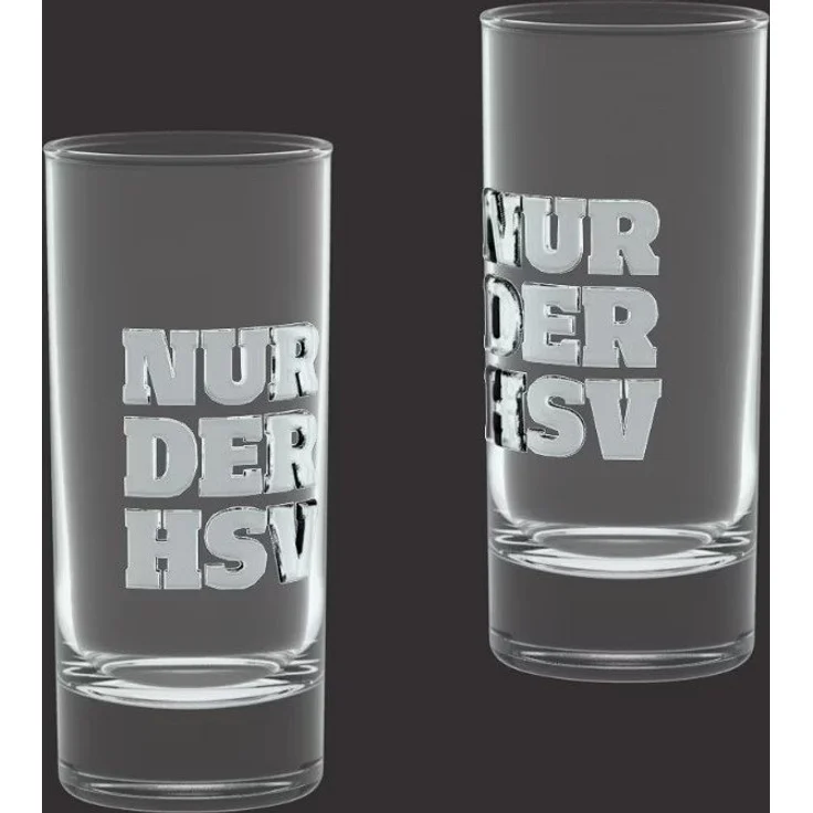 HSV Tasse HSV Schnapsglas 2er Set Relief – Bild 1