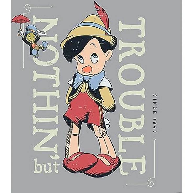 Komar Keilrahmenbild - Hey Pinocchio - 40 x 40 cm, kinderfreundliches Wandbild aus deutschem Qualitätsvlies, FSC-zertifiziert, geruchslos und wasserfest – Bild 2