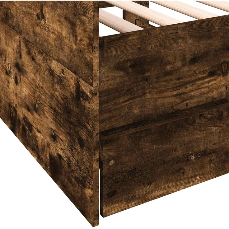 vidaXL Tagesbett mit Schubladen Geräucherte Eiche Holzwerkstoff 3429631 – Bild 7