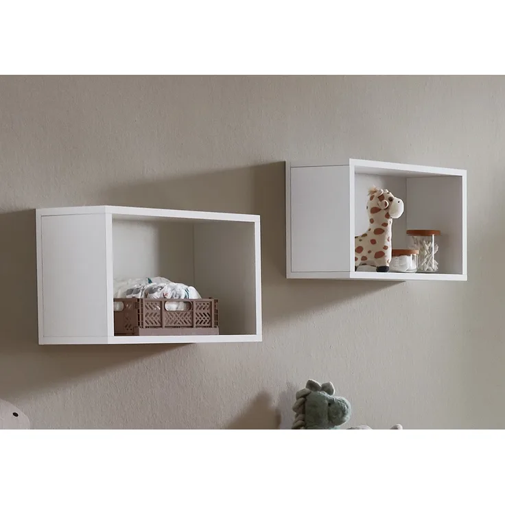 Wandregal »Lina« 2er-Set, (B/H/T): je 40/28/20 cm, Kreideweiß, Arthur Berndt