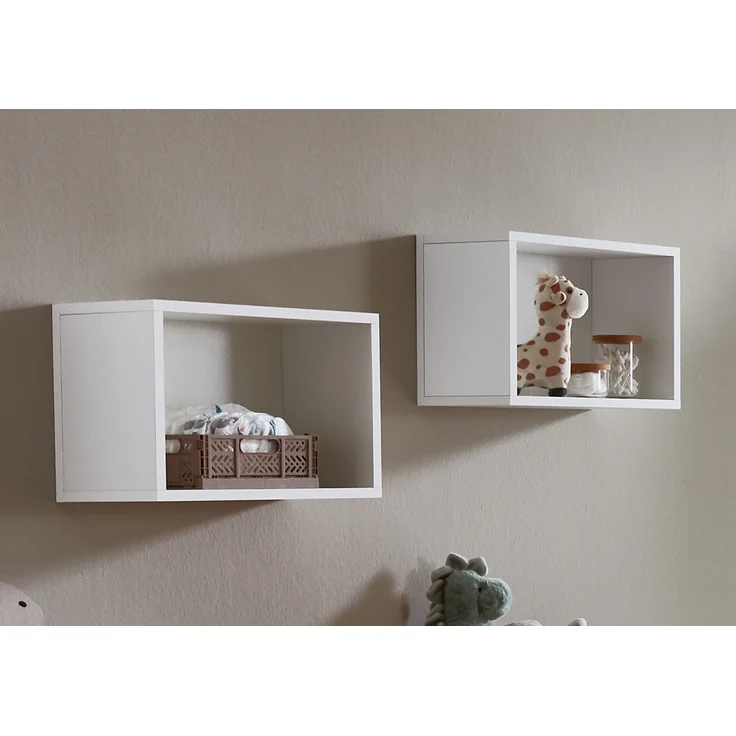 Wandregal »Lina« 2er-Set, (B/H/T): je 40/28/20 cm, Kreideweiß, Arthur Berndt – Bild 1