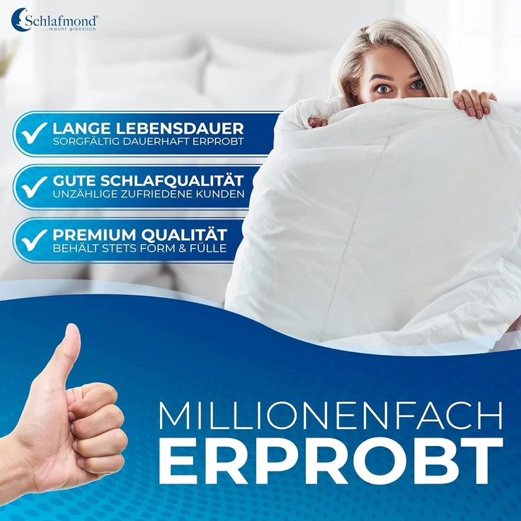 Schlafmond Medicus Clean 4-Jahreszeitendecke 135 x 200 cm – Bild 6