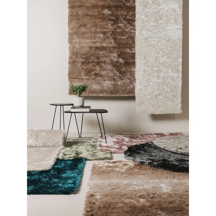 benuta Teppich Whisper, rund, Höhe: 31 mm, Hochflorteppich Wohnzimmer, Schlafzimmer, Esszimmer, Flur, Weich – Bild 7