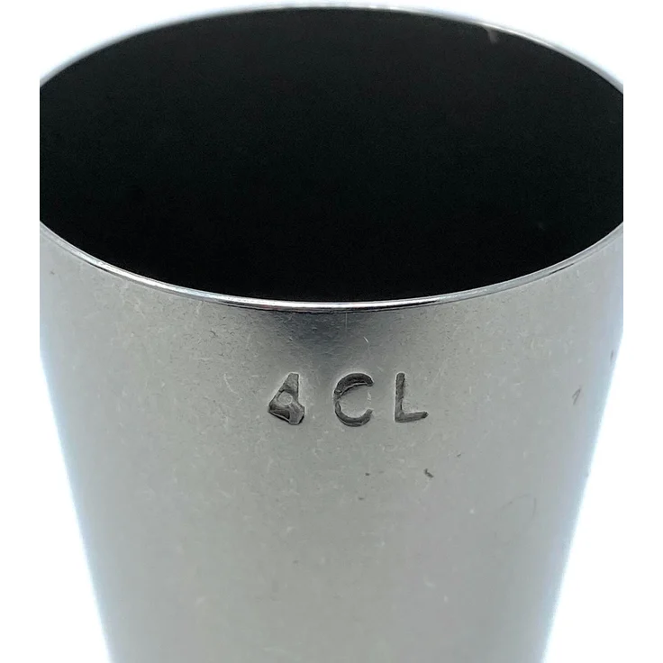 Jigger 2cl 4cl Doppelmessbecher 971 Messbecher Cocktail 20 ml 40 ml Edelstahl Barmaß Dosierer Alkohol Zertifikat Bar – Bild 4