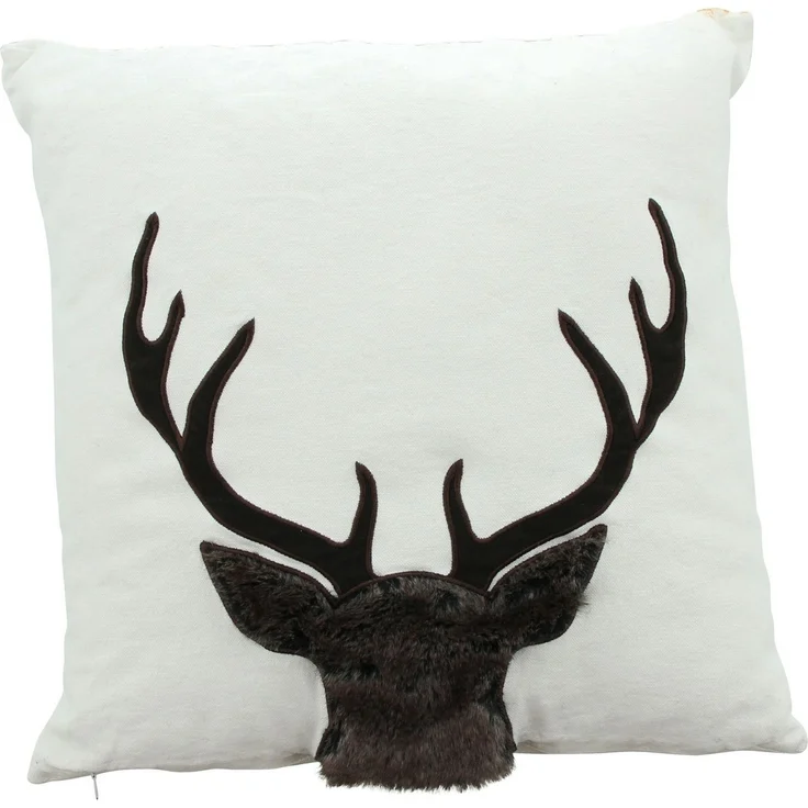 Kissenhülle "Hirschgeweih" Kissenbezug Dekokissen Kissen Hülle Deko Sofa Couch – Bild 1