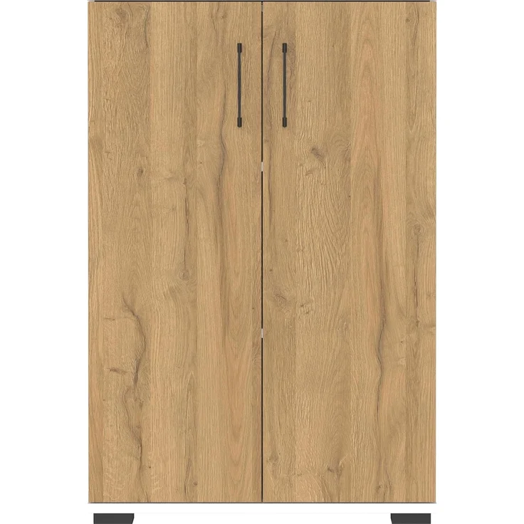 Germania Aktenschrank 4247-559 GW-Profi, in Weiß/Grandson-Eiche-Nb, mit Metallgriffen, 80 x 123 x 40 cm (BxHxT) – Bild 4