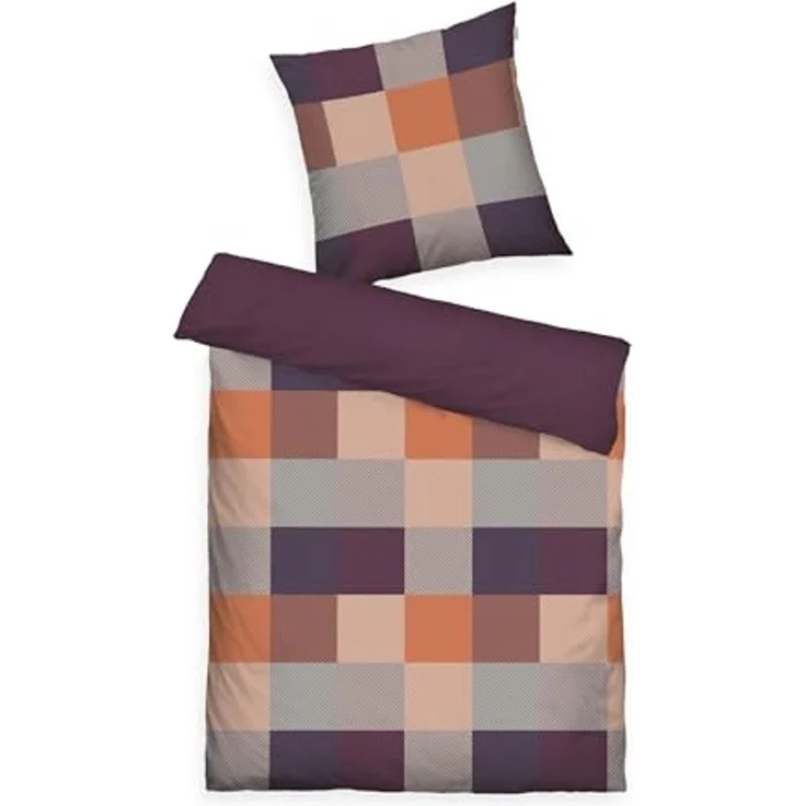TOM TAILOR HOME Bettwäsche BOLD MOSAIC in Gr. 135x200cm, 155x220cm oder 200x220cm, Flanell, 2 teilig, new bedroom, gewebtes Label – Bild 1