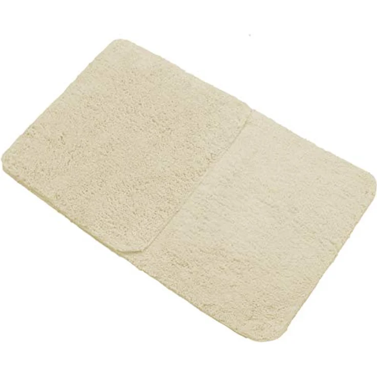 Brandsseller Badematte 60x90 cm Badteppich Badvorleger Badezimmerteppich Duschvorleger Beige – Bild 3