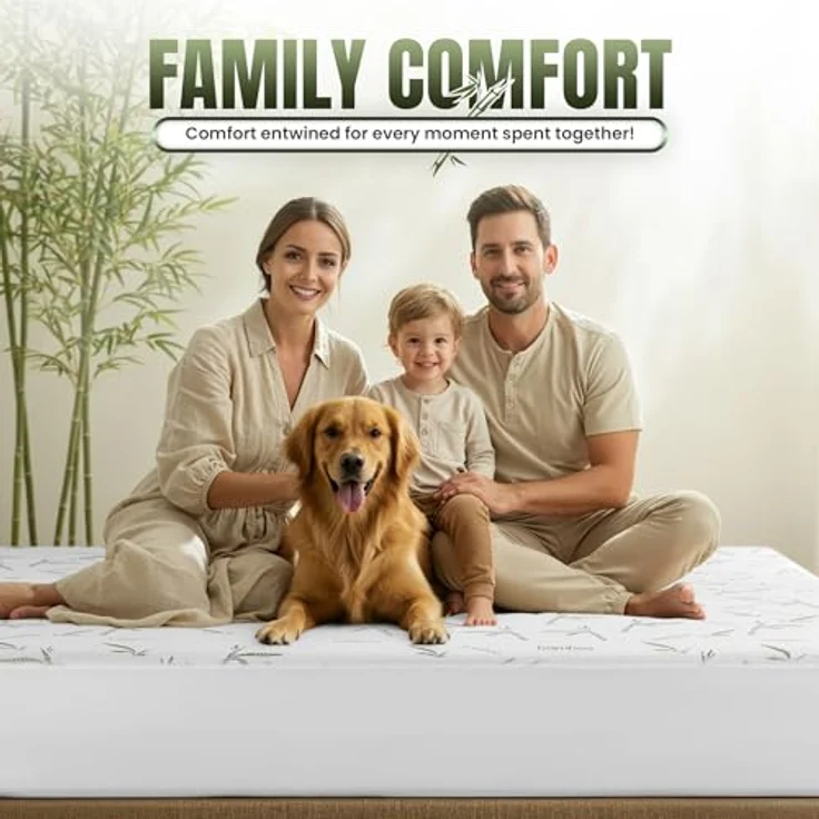 Utopia Bedding Matratzenschoner Twin Wasserdicht, Viskose Premium Matratzenauflage, Oeko-Tex Zertifiziert, Atmungsaktive, Matratzenschutz, Rundum Elastisch – Bild 4