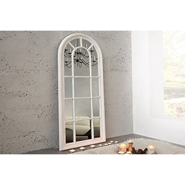 riess-ambiente Wandspiegel CASTILLO 140cm creme (Einzelartikel, 1-St), Wohnzimmer · halbrund · Holz · mit Rahmen · groß · Deko – Bild 2