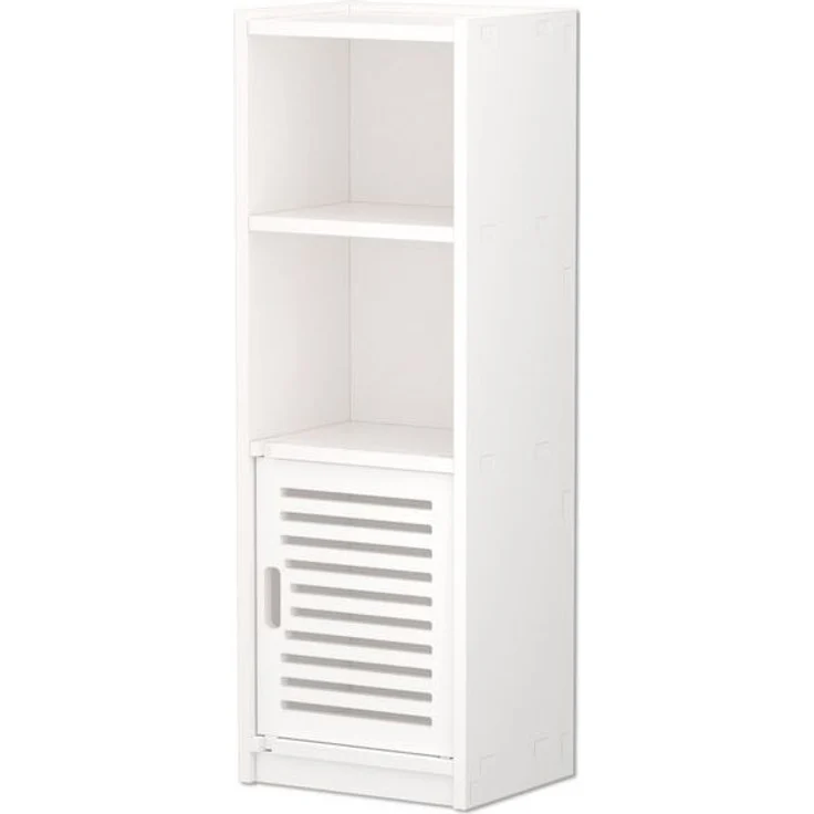 Dripex Midischrank Badezimmerschrank, Badschrank schmal, Toilettenschrank weiß – Bild 4