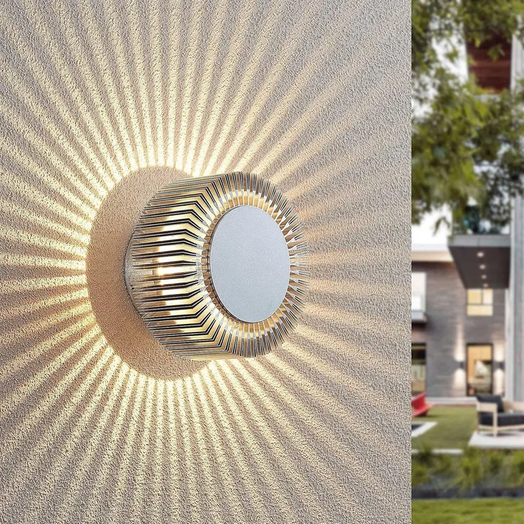 Lucande Außen-Wandleuchte Keany, 1 x 3,5 W LED, warmweiß – Bild 3