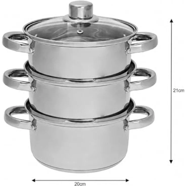 Kinghoff Kinghoff Dampfgartöpfe 2,5l 18cm 4 Stück KH3316 – Bild 3