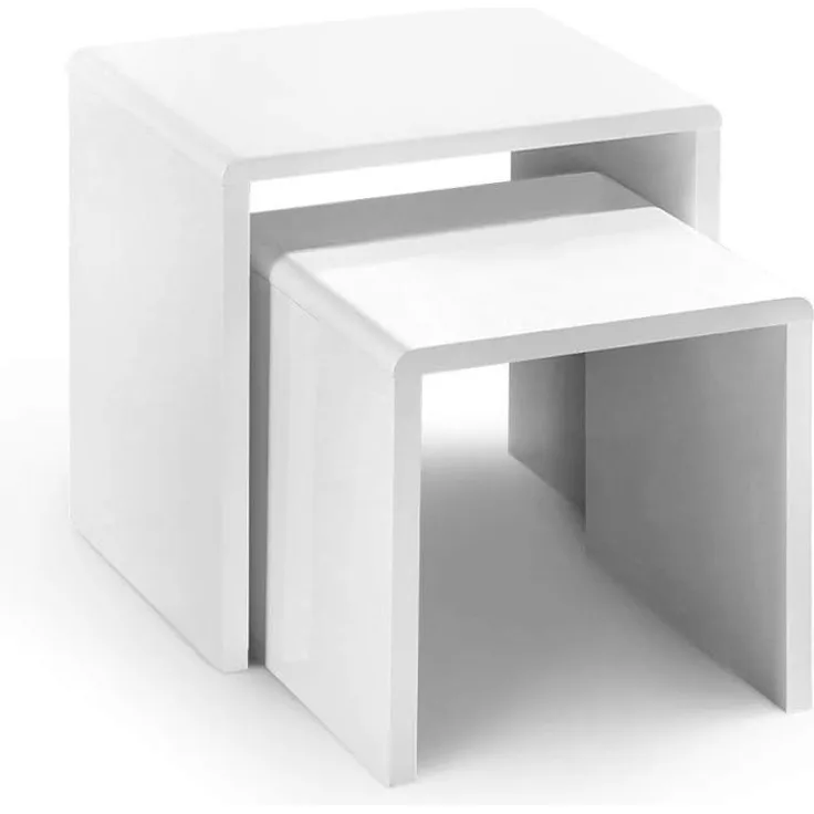 Julian Bowen Manhattan Schachteltische, weiß