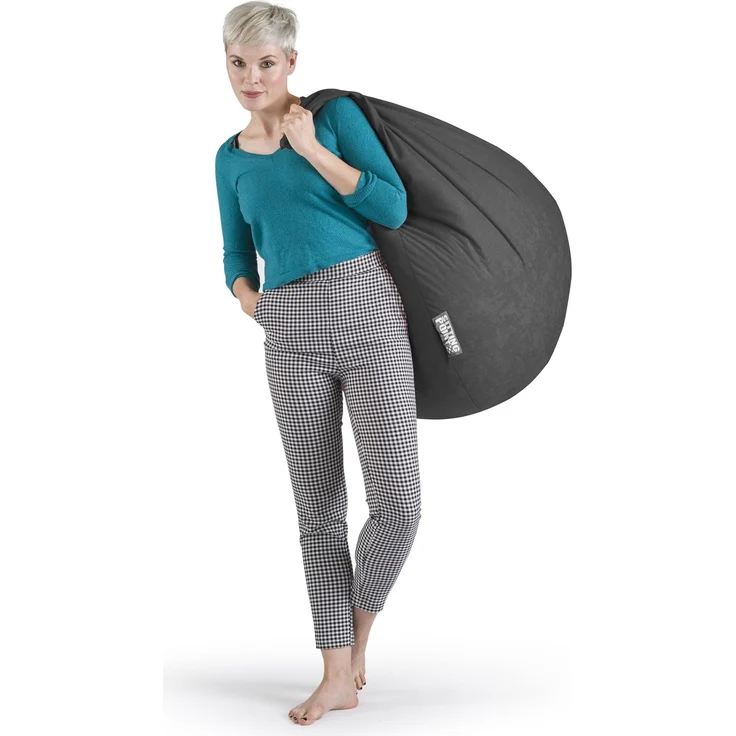 SITTING POINT only by MAGMA Sitzsack Easy XL ca. 220 Liter anthrazit – Bild 3