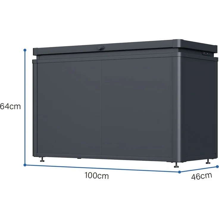 Weide Noble Gartenbox 290 L | Aufbewahrungsbox aus Stahl | Anthrazit – Bild 3
