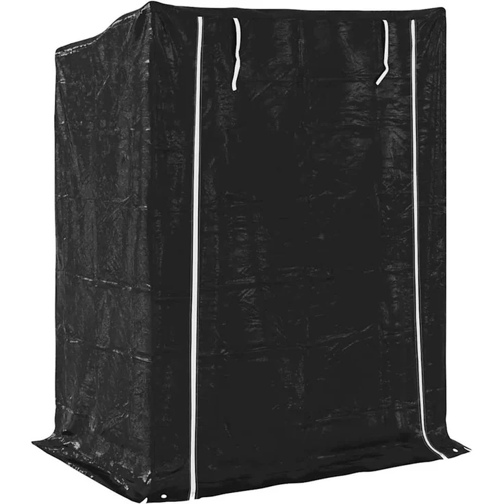 vidaXL Brennholzregal mit Regenschutz 150x100x200 cm Verzinkter Stahl 4104955 – Bild 5
