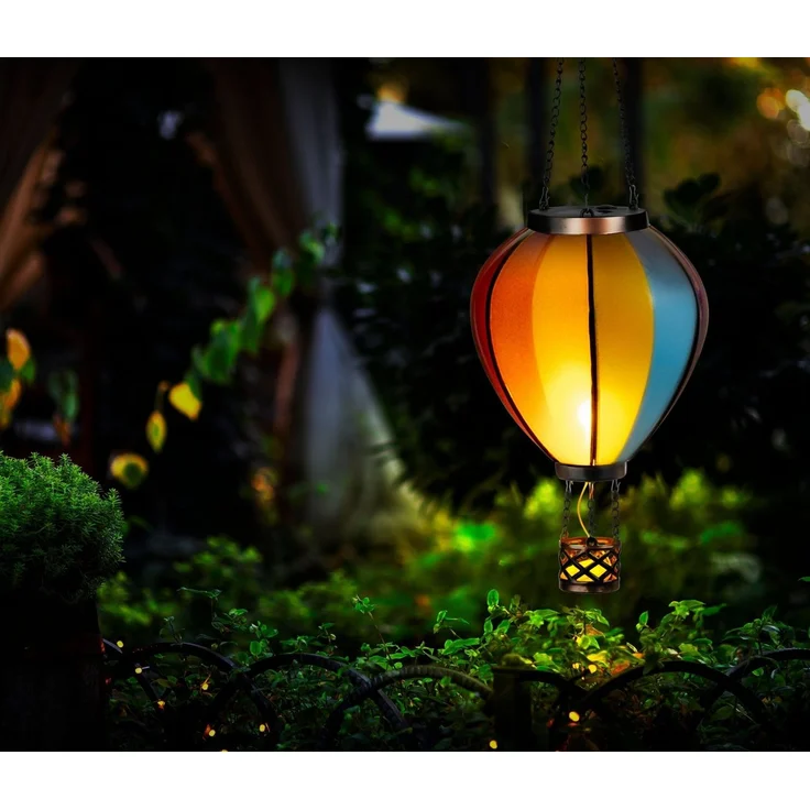 Northpoint LED Gartenleuchte Heißluftballon Windlicht Außenbereich Garten – Bild 2